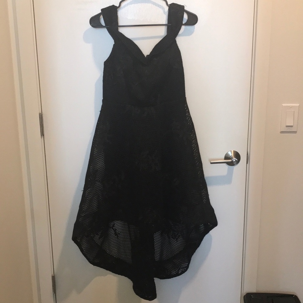 Never worn black River Island formal dress